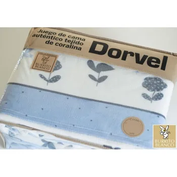 

Juego de Bed sheet Reef DORVEL Burrito White 717 Blue Bed 105x190/200 cm