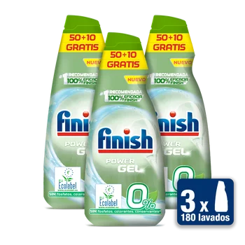 

Finish Gel 0% for Dishwasher Pack - 3x Finish 50D + 10D-dishwasher safe-Fregaplatos-900ml