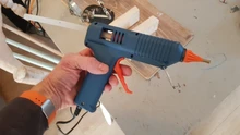 Pistola de pegamento de fusión en caliente de 150W, con Control de temperatura para el hogar, manualidades, fabricación Industrial, uso de barras de pegamento de 11mm, boquilla de cobre puro