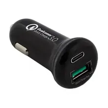 Автомобильное зарядное устройство EW1356 USB A-C черный