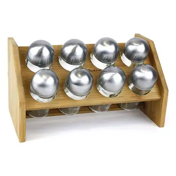 

Bamboo Spice Rack Quttin (8 pcs) (25 x 14,5 x 14,5 cm)