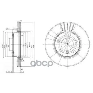 Диск Тормозной(2шт В Уп) Bg2623c Delphi арт. BG2623C