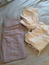 Mallas deportivas de cintura alta para mujer, mallas de realce, color liso, mallas de culturismo, pantalones de mujer