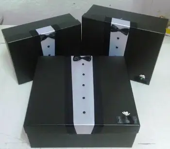 

Groom Boxes 3 Pieces Set Paper Cardbord Craft Handmade Decorated