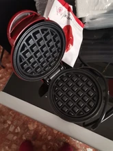 Minimáquina eléctrica para hacer gofres, horno para desayuno, masa semiesférica, máquina para gofres en forma de huevo, horno y pan, mineola para gofres