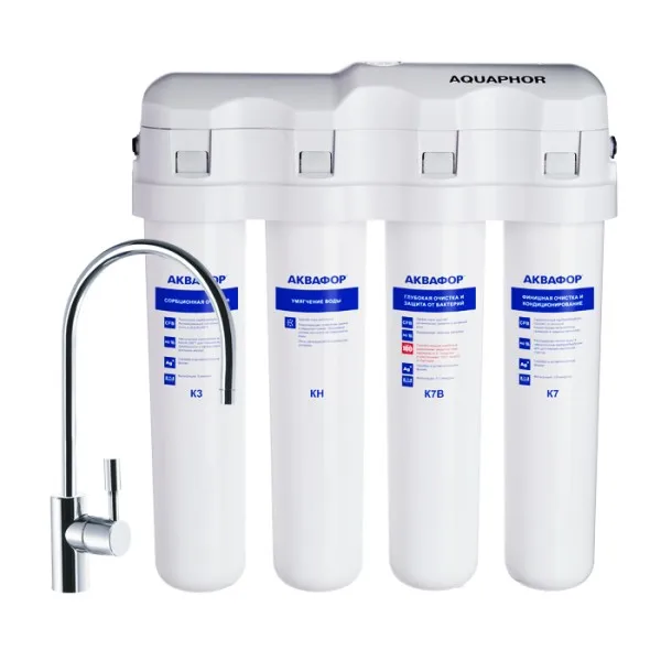 Проточный фильтр Аквафор Кристалл Эко H|Фильтры под раковину и кухонную стойку| |
