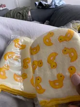 1PC bebé chico infantil de dibujos animados suave baño Baño Mitt guante de masaje ducha esponja exfoliante lavar Toalla de tela 3 colores