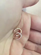 ROXI-pendientes de aro pequeño de Plata de Ley 925 para mujer, aretes simples de círculo redondo de cristal de circón, joyería con rayos geométricos 2020