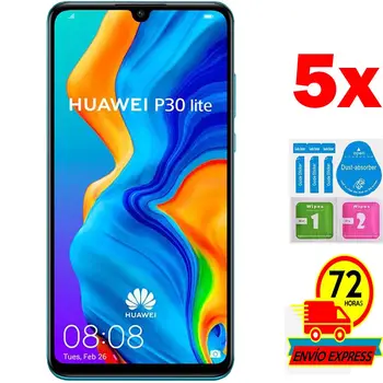 

5x Protectors Screen Tempered Glass for for HUAWEI P30 LITE (Not Full SEE INFO) KIT