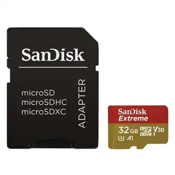 

Extreme microsd hc UHS-I + sd adapter sandisk-32gb-class 10 - 100 mb/s