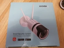 ZOSI-Cámara IP de H.265 y 1080p para exteriores, videocámara inalámbrica y resistente al agua, con foco, wifi, IA, detección de personas, visión nocturna a color y audio bidireccional
