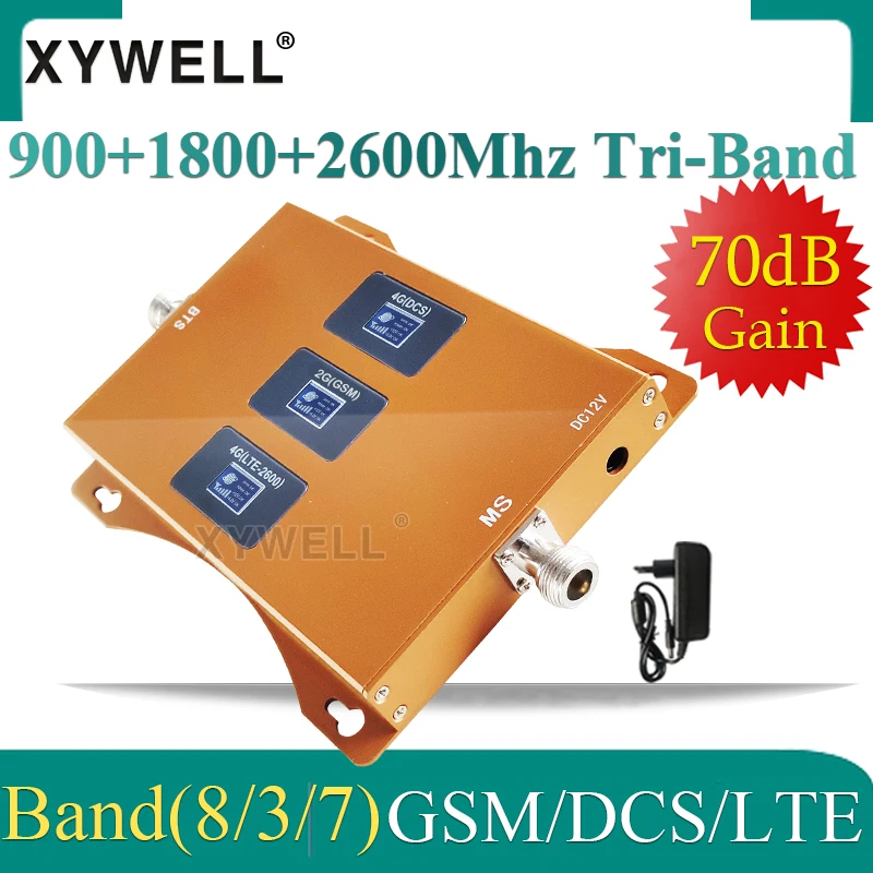 Sale!! Amplifier 4G 900 1800 2600mhz Tri-Band