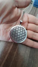1PC De la flor De la vida budista collar largo cadena semilla De la vida Geometría Sagrada Fleur De Vie De Yoga collar Namasté