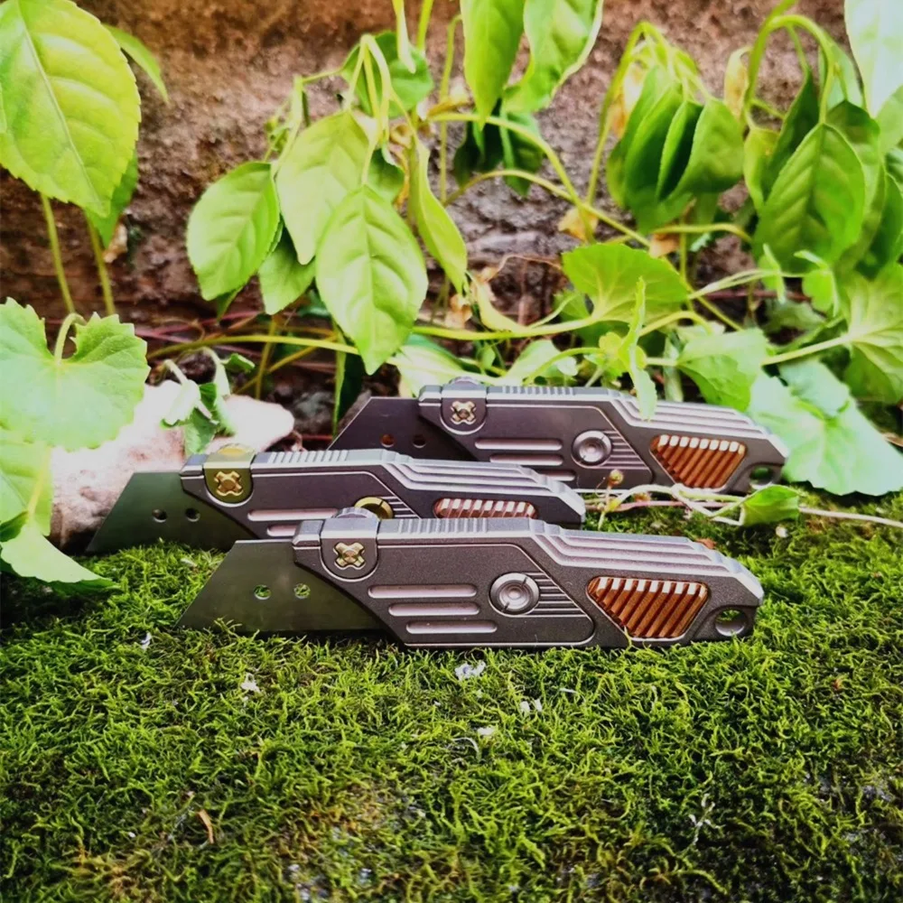 Один титановый EDC прямой нож с крутыми ножнами Everydaycarry Резак Открытый Кемпинг умный ножик декоративный
