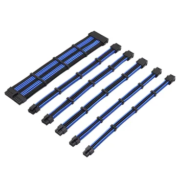

PC Sleeve Extension Power Supply Cable Kit 18AWG ATX/EPS/8-pin PCI-E/6-pin PCI-E