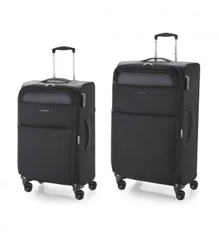 

Set 2 Suitcases Medium-Large Soft 4R Gabol Cloud Black