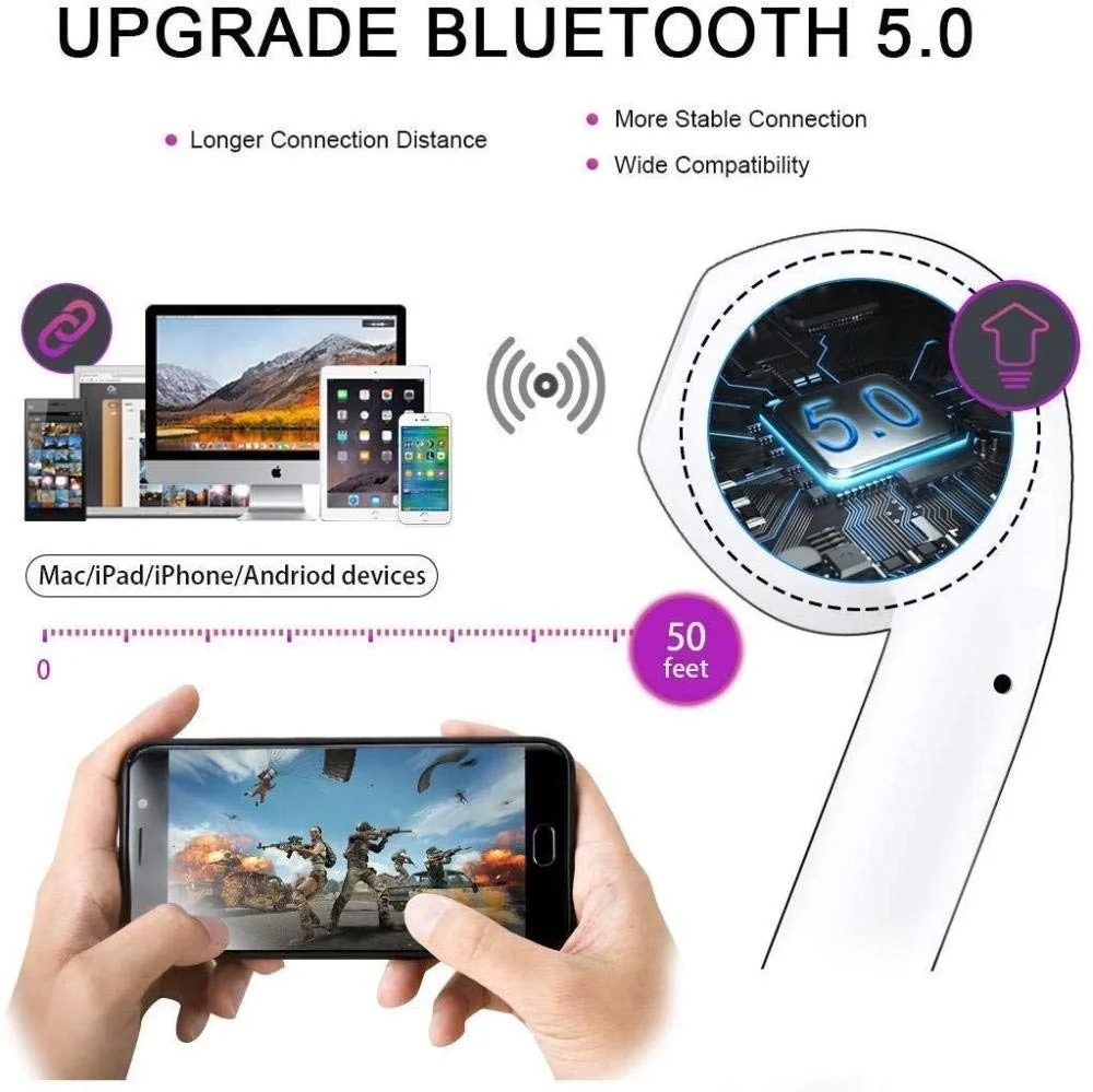 Ceny Bezprzewodowy zestaw słuchawkowy Bluetooth słuchawki i9000 V5.0 bez kabla wersja ładowania QI KLACK de HK z zapisem Aire PRO + EDR