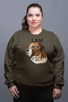 

Angemiel Wear I Am A Dog Person Green Women Sweatshirts