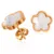 White Shell Flower Jewelry Sets For Women Luxury Elegant Stainless Steel Earrings/Necklaces/Bracelest 10