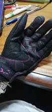 Guantes táctiles de cuero para motocicleta, para Mujer, para ciclismo, Motocross, para carreras, XS S M