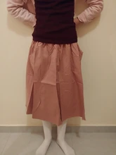 Surmiitro-falda de algodón 100% para mujer, falda de cintura alta, a la moda, con bolsillo coreano, corte en A, color blanco y negro, para verano, 2021