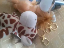 Llaveros de peluche de 12cm para niños, llaveros con colgante pequeño de animales de peluche, león, elefante, Tigre, bosque, regalos de cumpleaños y Navidad