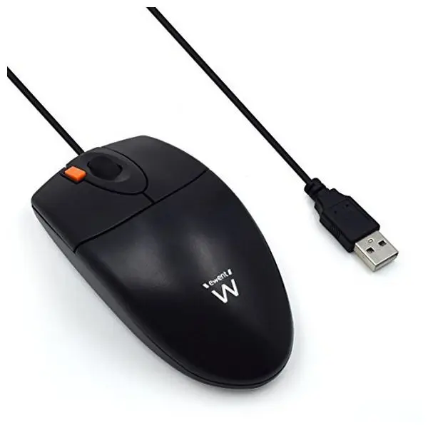 Оптическая мышь EW3155 EW3155 1000 точек/дюйм USB/PS2 Black