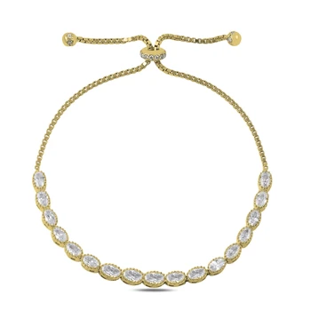 

KUTAYDAN 925 Sterling Silver Zircon Stone Lift Bracelet