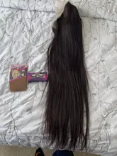 Wigs Human-Hair-Wigs Lace-Frontal T-Part Transparent 180-Density Bone Straight 32-30inch