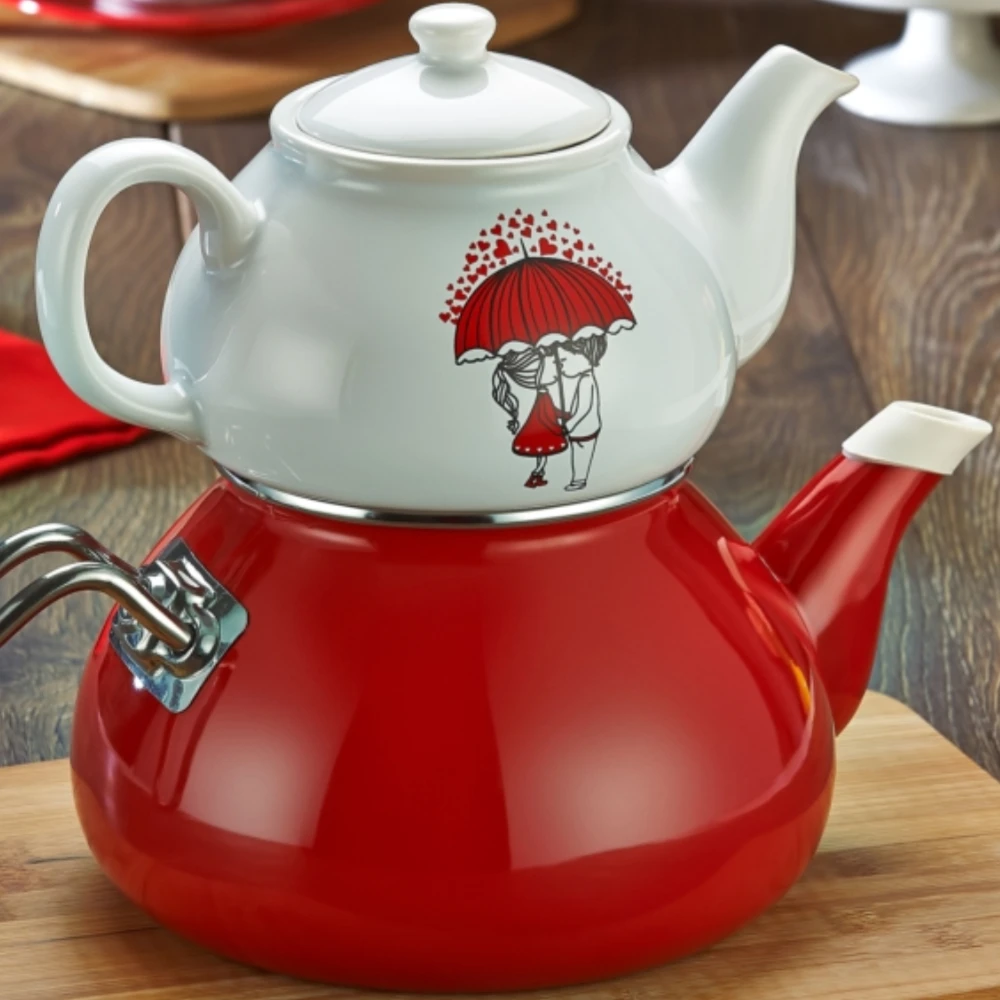 NO 2 Набор керамических чайников для влюбленных, высокое качество, чайники, лучшие чайные таймеры для 2 человек- и быстрая и безопасная - Цвет: NO 2