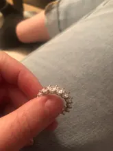 Anillo de compromiso de Plata de Ley 925 con diamante de imitación, anillo de compromiso de zirconia cúbica con piedras, tamaño 5,6,7,8,9,10,11,12