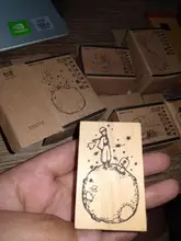 Kawaii Le Petit Príncipe sello Diy sellos de goma madera sello Scrapbooking premio de estudiante regalo promocional papelería