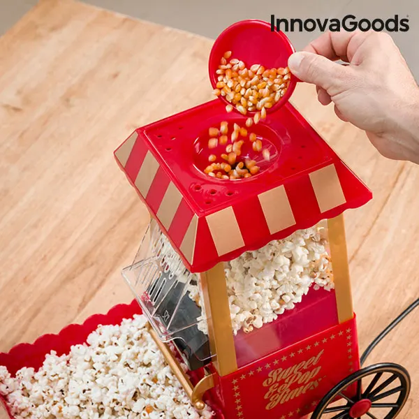 InnovaGoods попкорн производитель сладкий и поп раз 1200 Вт красный