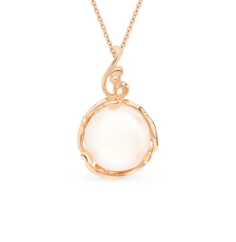 

Gold pendant with pearls sunlight sample 585