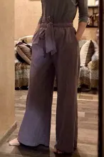 Women's Trousers Leg-Pants Waist-Pantalon Palazzo Celmia Loose Autumn Wide High-Elastic