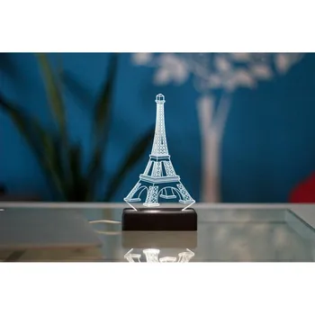 

3D LED decorative lamp night light table lamp mini with many colors Eiffel Tower Paris Paris