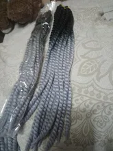YxCheris Mambo-trenzas de pelo sintético, Pelo trenzado de ganchillo Jumbo de 22 , 120g, 20 colores ombré, morado
