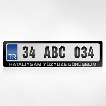 

Personalized Hatalıysam Face To Face Görüşelim Written Plates of