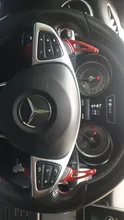 Paleta de extensión de cambios para volante de coche Mercedes Benz, etiqueta de goma DSG para modelos AMG, A45, C63, CLA45 y para GLA, CLS, GLS, W205 y W213