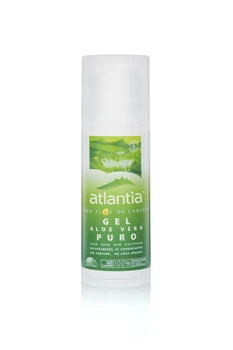 

Atlantia Aloe vera Gel pure organic farming stabilized. Regenerates and hydrates. Irritated, dry skin, psoriasis, acne, Burns