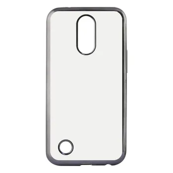 

Mobile cover Lg K10 2017 Contact Flex Metal TPU Transparent Grey Metallic