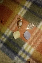 Pendientes de Clip Vintage para mujer, piedra de Palacio, Clips en pendiente sin Piercing, barroco, gris, blanco, Piedra en forma de gota de agua