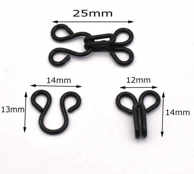 Lingerie Clasp Hooks Black Bra Hook & Eye Fasteners Swimsuit Hook Strap  Underwear For Bra Strap Apparel Accessory - Buckles & Hooks - AliExpress
