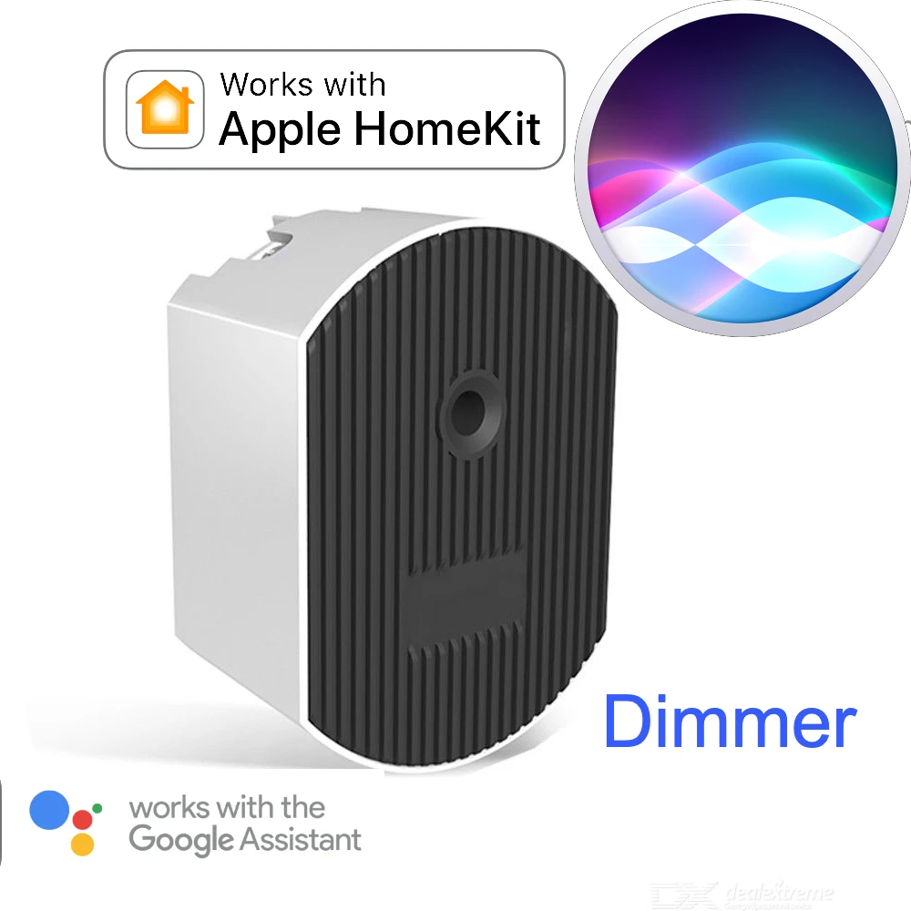 Dimmer For Apple HomeKit Smart Home Google Assistant Sonof WiFi Wireless Remote Control Siri Voice Dim Lights Button Switch