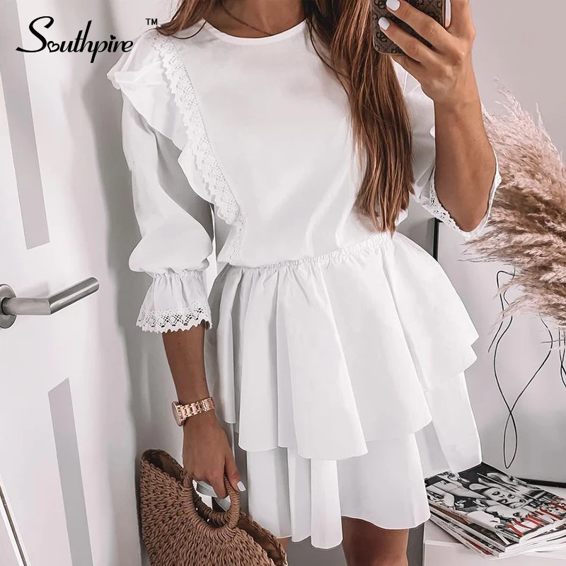 A line white summer dress Clearance