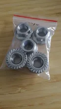 2/5/10/25 Uds M3 M4 M5 M6 M8 M10 M12 de alta calidad de acero inoxidable hexagonal de cabeza hexagonal Sierra Spinlock brida tuerca de seguridad DIN6923