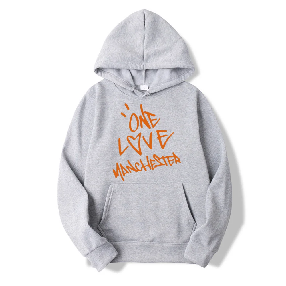 Ariana Grande One LoveManchester пуловер с буквенным принтом зимние теплые женские толстовки женские повседневные толстовки Harajuku