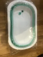 Bañera plegable grande para bebé, Cubo de baño portátil, base antideslizante, bañeras de baño portátiles para bebés recién nacidos, bañera antideslizante para niños