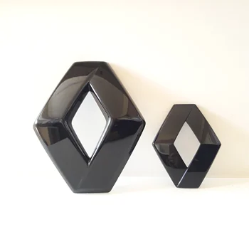 

1 Pair Front and Rear (camera model) Emblem (Gloss Black) Logo Badge for Renault Clio 4 HB 628909470R 908899183R 908890899R
