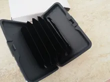 Caja de tarjetas de visita antirrobo RFID con impresión en Color a la moda para mujer, tarjetero con bolsillo para tarjetas de crédito, tarjetero de aluminio resistente al agua